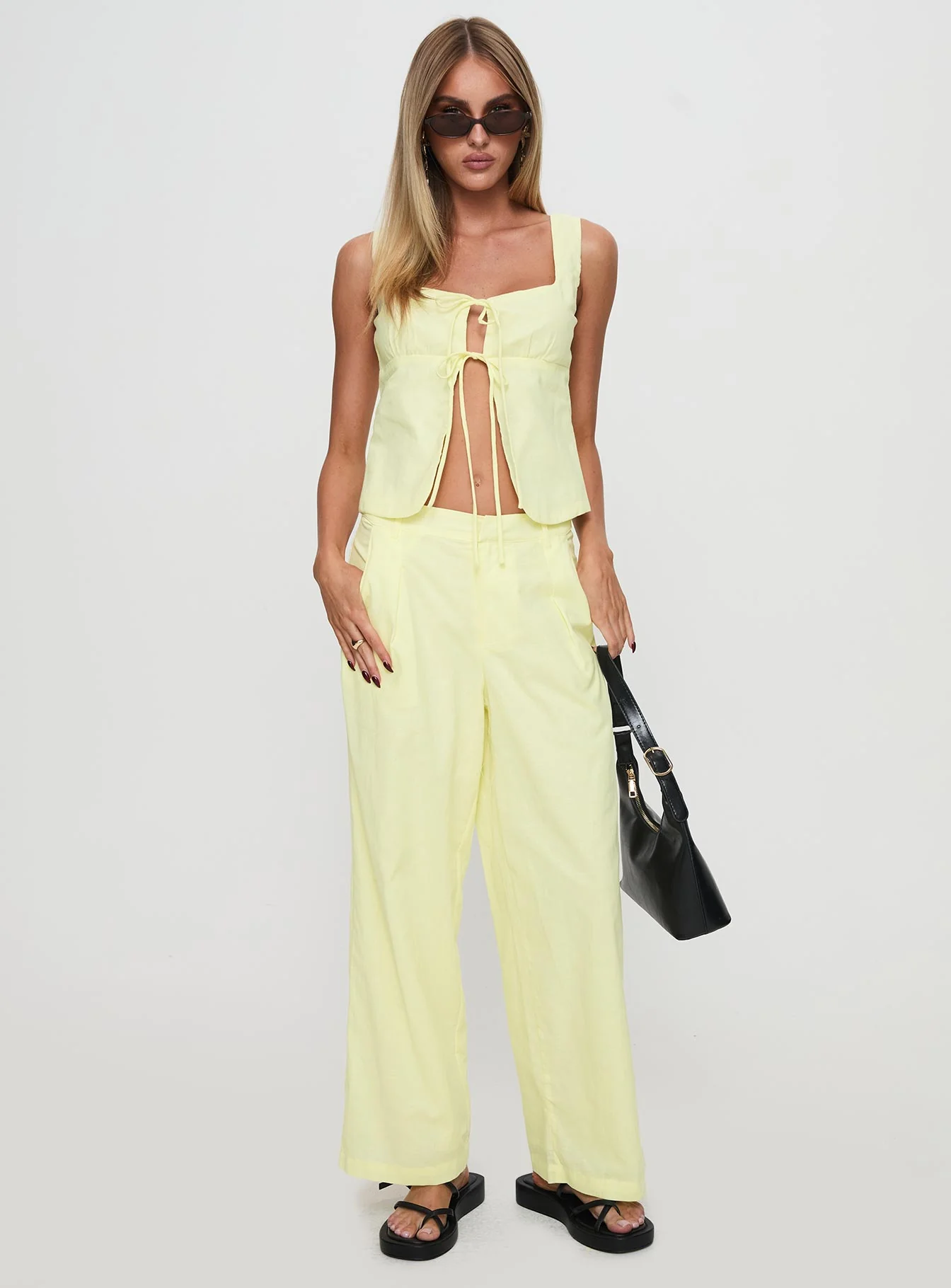 A Charmer Tie Up Set Yellow