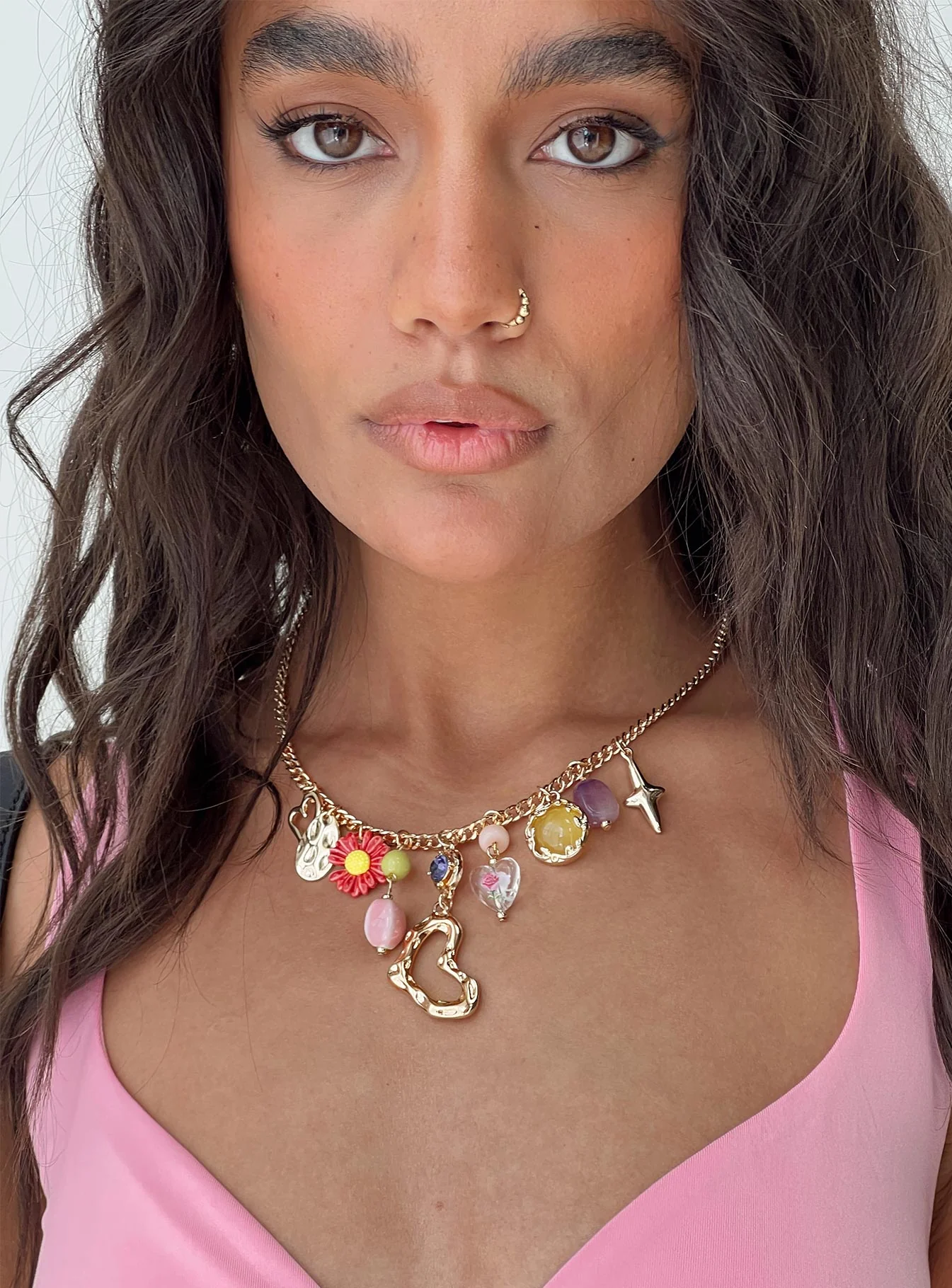 Charm Necklace Multi